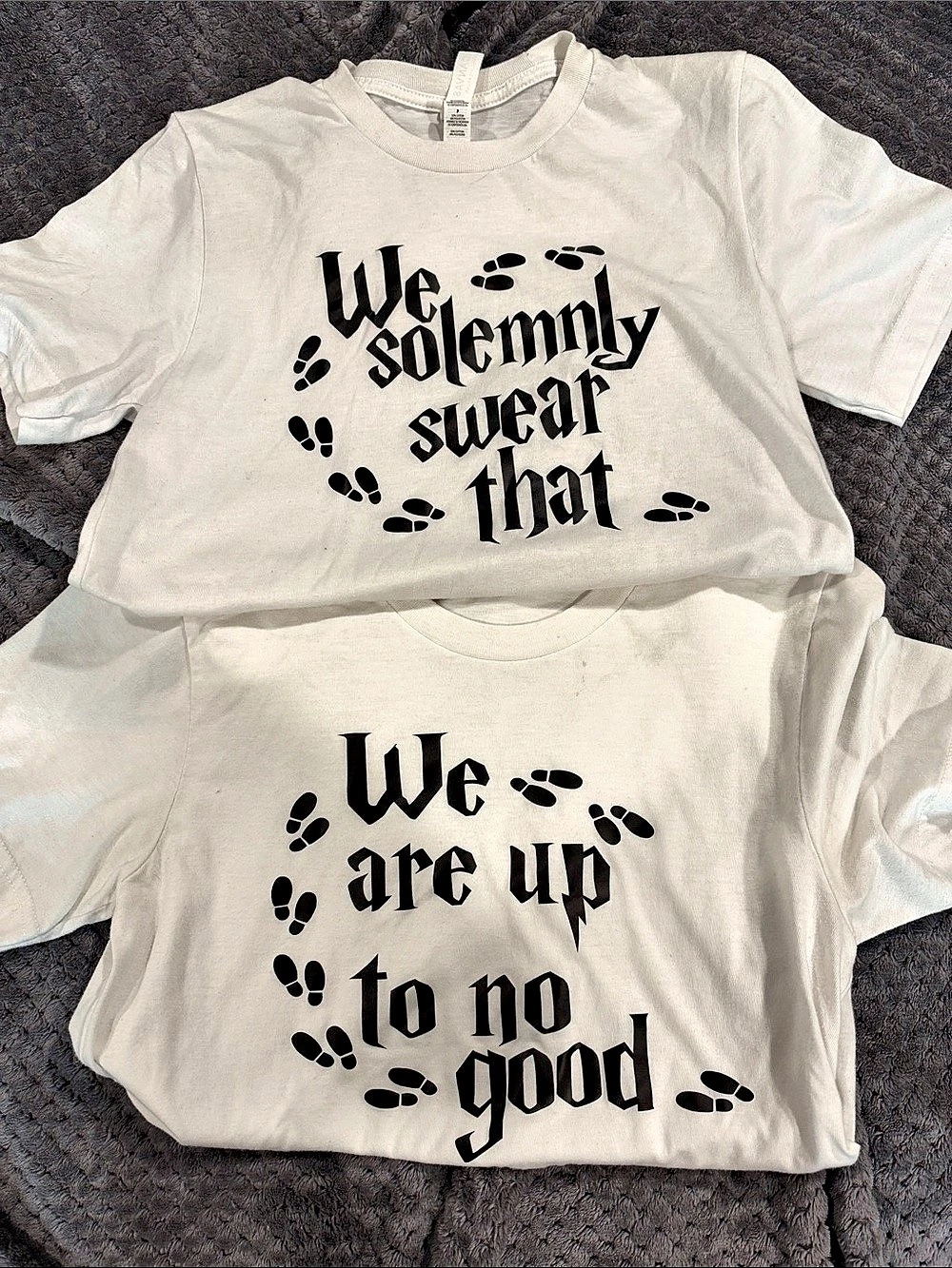 Graphic Short Sleeve Tees in White & Black